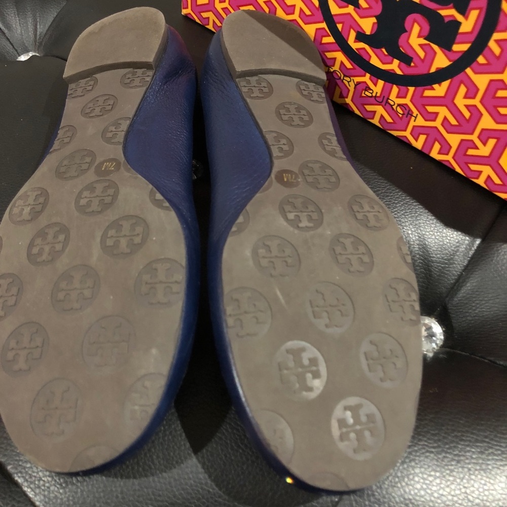 Tory Burch Reva Flats in Royal Blue - Picture 7 of 8